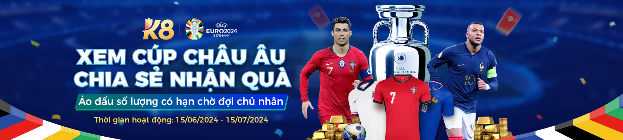 Xem cúp châu âu - Chi sẻ nhận quà tại K8bet