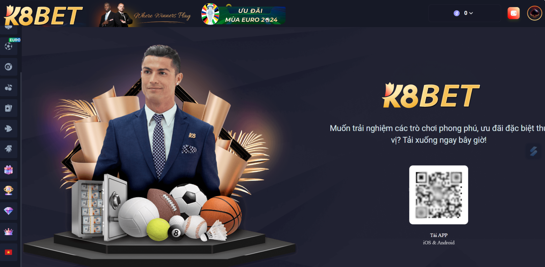 Tải app K8BET về điện thoại