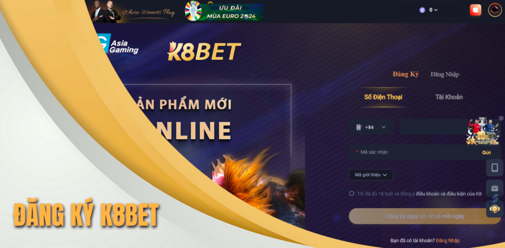 đăng ký k8bet